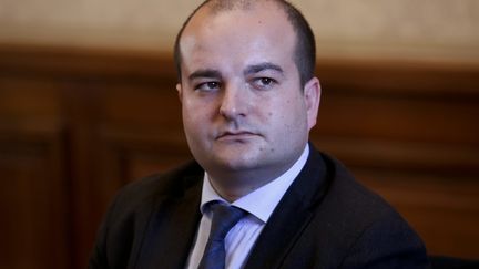 David Rachline, 28 ans, sénateur-maire de Fréjus (THOMAS PADILLA / MAXPPP)