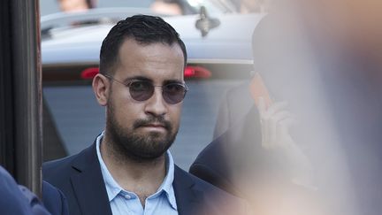 Alexandre Benalla, le 16 juillet 2018 à Paris. (THOMAS SAMSON / AFP)