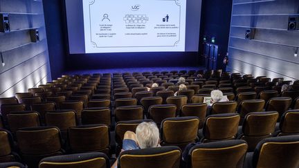 Une salle de cinéma en juin 2021.&nbsp; (JEAN-MARC QUINET / MAXPPP)