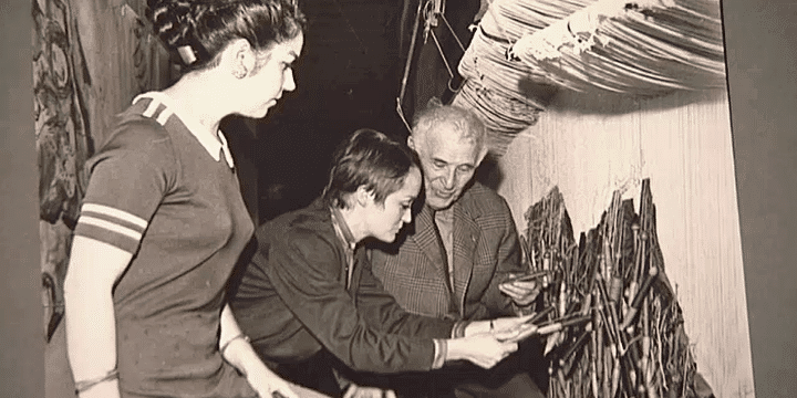 Marc Chagall et les lissières de la Manufacture des Gobelins 
 (Capture d&#039;écran / France 3)