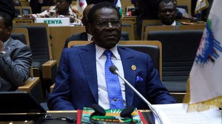 Le président de la Guinée Equatoriale, Teodoro Obiang Nguema Mbasogo, lors de la cérémonie de clôture du 28e Sommet de l'Union africaine à Addis-Abeba, en Ethiopie, le 31 janvier 2017. (Minasse Wondimu Hailu / ANADOLU AGENCY)