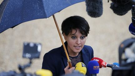 La ministre de l'Education nationale, Najat Vallaud-Belkacem, le 20 mai 2015 &agrave; l'Elys&eacute;e. (CHARLES PLATIAU / REUTERS)