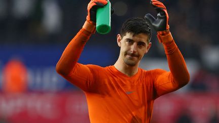 Thibaut Courtois quitte Chelsea pour le Real Madrid.  (GEOFF CADDICK / AFP)