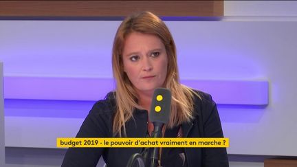 Olivia Grégoire, invitée de l'interview éco mardi 23 octobre 2018. (FRANCEINFO)