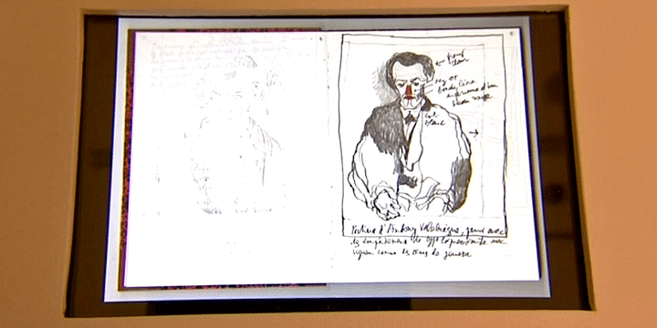 Les trois carnets d'étude préalable de Cueco sur le travail de Cézanne sont exposés au musée Granet
 (France 3 / Culturebox)