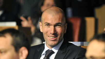 Zinedine Zidane le 16 mars 2012 au si&egrave;ge de l'UEFA &agrave; Nyon (Suisse). (SEBASTIEN FEVAL / AFP)