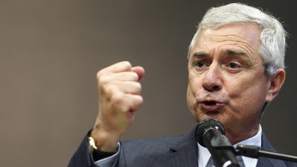 Le pr&eacute;sident de l'Assembl&eacute;e nationale, Claude Bartolone, lors d'un discours &agrave; Metz (Moselle), le 11 mars 2014. (MAXPPP)