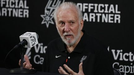 Gregg Popovich lors d'une conférence de presse le 2 octobre, à San Antonio, au Texas. (AFP)