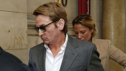 Benoît Magimel le 12 avril 2016 au tribunal correctionnel de Paris. (THOMAS SAMSON / AFP)