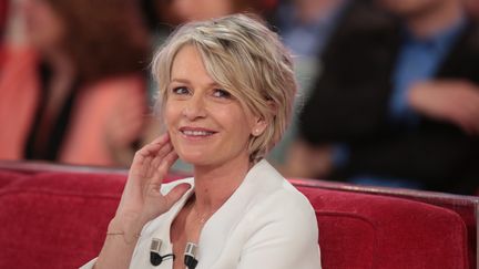 &nbsp; (Sophie Davant à "Vivement Dimanche" sur France 2 le 1er avril 2015 © Maxppp)