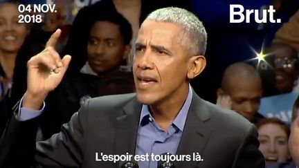 VIDEO. États-Unis : "Nous pouvons choisir l'espoir plutôt que la peur", le message d’espoir de Barack Obama&nbsp; (BRUT)