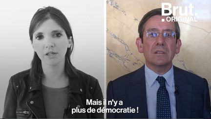 La proposition de loi "anti-casseurs" a été votée par les députés ce mardi 5 février. Aurore Bergé et Charles de Courson ont donné leur point de vue sur ce texte qui a&nbsp;provoqué quelques remous à l’Assemblée nationale. (BRUT)