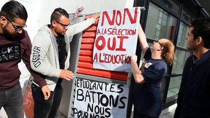 Des étudiants ont manifesté contre la réforme de l'entrée à l'université. (Photo d'illustration) (THIERRY BORDAS / MAXPPP)