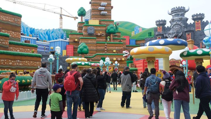 Le parc d'attractions "Super Mario" à Los Angeles ouvrira ses portes en février 2023 (CHRIS DELMAS / AFP)