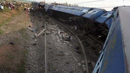 Sur les lieux de la catastrophe ferroviaire dans l'est de l'Inde (AFP - STR)