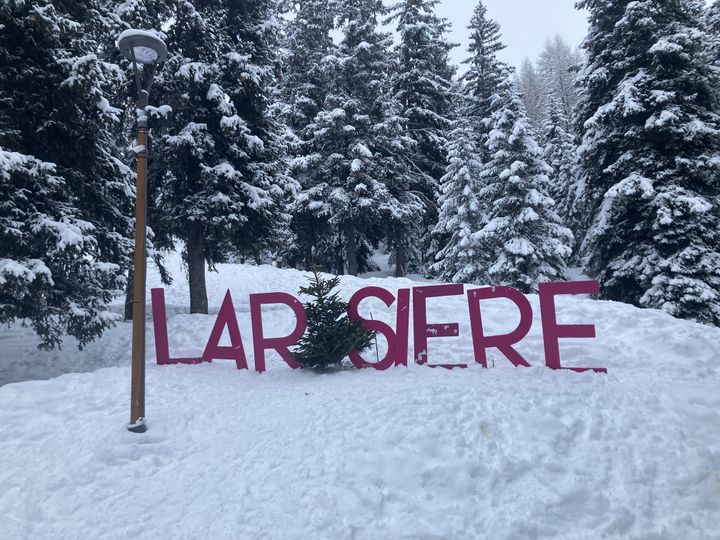 The La Rosière resort, perched at an altitude of 1,850m, also welcomes the "Gathering of Saint Bernard".  It's a loyal community that comes together for 2 days to celebrate the dog, a true emblem of the resort.  On the program: elegance competition, walk with the dogs, photo at the Little Saint-Bernard pass, obstacle races... (INGRID POHU / RADIOFRANCE)