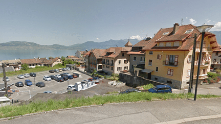 Une vue du centre du village de Saint-Gingolph (Haute-Savoie). (GOOGLE STREET VIEW)