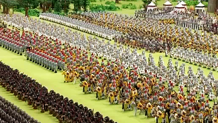 1 500 figurines ont été placé dans la reconstitution de la bataille de Crécy.
 (capture d&#039;écran France 3 / Culturebox)