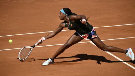 Cori Gauff a réalisé une grosse performance à Rome en s'offrant Sabalenka. (FILIPPO MONTEFORTE / AFP)