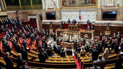 Les députés lors de la séance de questions au gouvernement, le 12 janvier 2021 à l'Assemblée nationale. (MAXPPP)