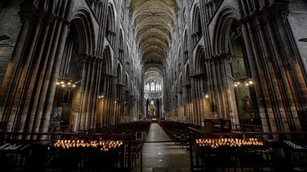 La cathédrale Notre-Dame de Rouen, le 4 juillet 2020. (SAMEER AL-DOUMY / AFP)