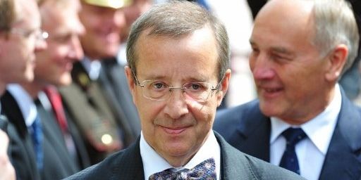 Le président estonien, Tomas Hendrik Ilves (AFP - ILMARS ZNOTINS )