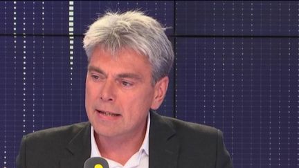 Le député communiste de Seine-Maritime, Sébastien Jumel, invité de franceinfo le 20 octobre 2018. (RADIO FRANCE / FRANCE INFO)