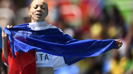 La française Nantenin Keita a remporté le 400m aux Jeux paralympiques de Rio&nbsp; (CHRISTOPHE SIMON / AFP)