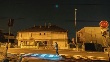 L'éclairage public d'Aurillac (Cantal). (JEREMIE FULLERINGER / MAXPPP)