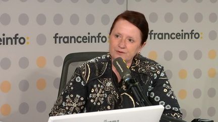 Christelle Taraud, historienne et spécialiste des questions de genre et de sexualité, était l'invitée de franceinfo le 1er août 2023. (FRANCEINFO / RADIO FRANCE)