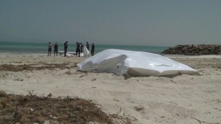 Mercredi 3 juillet, les corps de 58 migrants ont été retrouvés dans la mer méditerranée près des côtes libyennes, près de la Tunisie. (FRANCINFO)