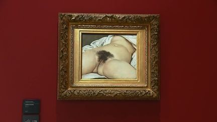 "L'Origine du monde", le tableau de Gustave Courbet est exposé au musée du Quai d'Orsay.&nbsp; (France 3 Grand Est)