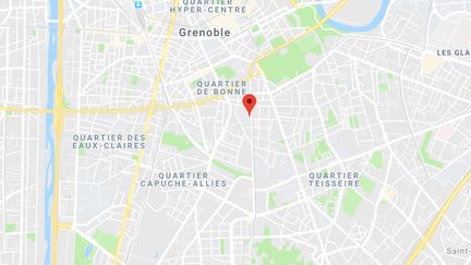 L'agression a eu lieu à la sortie du lycée Emmanuel Mounier à Grenoble. (CAPTURE D'ECRAN GOOGLE MAPS)