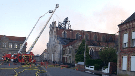 L'église de l'Immaculée-Conception de Saint-Omer, dans le Pas-de-Calais, détruite par un incendie