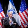 Le président américain, Joe Biden, en visite à Tel-Aviv (Israël) le 18 octobre 2023, onze jours après les attaques terroristes qui ont visé l'Etat hébreu. (MIRIAM ALSTER / AFP)