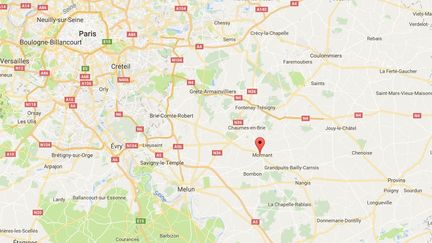 Les têtes de sangliers ont été découvertes à Mormant, une commune seine-et-marnaise de 4 600 habitants. (GOOGLE MAPS)