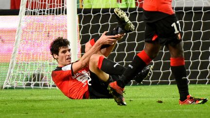 Yoann Gourcuff a fait son retour sur les terrains de L1, sous les couleurs de Rennes, contre Lorient, le 9 janvier 2016. (DAMIEN MEYER / AFP)