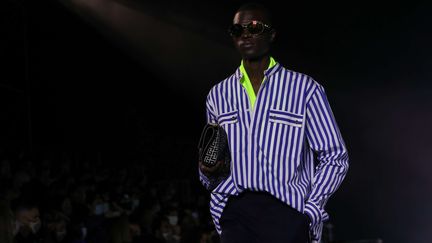 &nbsp;Balmain printemps-été 2021 à la Paris Fashion Week, le 30 septembre 2020 (ELIZABETH PANTALEO/SHUTTERSTOCK/SIPA / SHUTTERSTOCK)