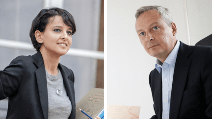 La ministre de l'Education nationale, Najat Vallaud-Belkacem, et le d&eacute;put&eacute; UMP et ancien ministre Bruno Le Maire. ( 20TH CENTURY FOX/PARAMOUNT / THE KOBAL COLLECTION / AFP )