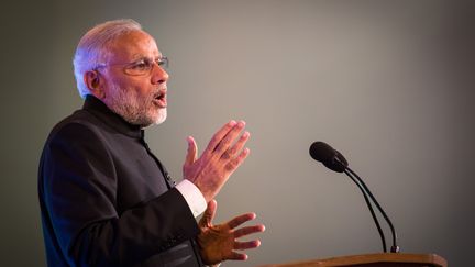 Narendra Modi Premier ministre en Inde en visite officielle au Parlement britannique le 12 novembre 2015 (ROB STOTHARD / GETTY IMAGES EUROPE)