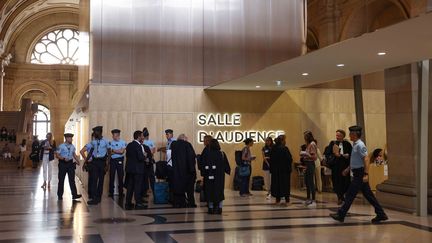 Le palais de justice de Paris, le 5 septembre 2022, lors de la journée d'ouverture du procès de l'attentat. (THOMAS SAMSON / AFP)