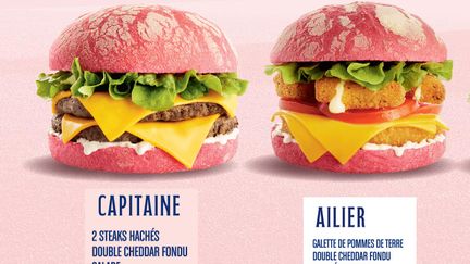 Capture écran du site de la société speed-burger qui commercialise des burgers roses pour la Coupe du monde féminine de football. (www.speed-burger.com)