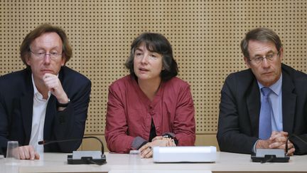 Patrick Gille, Hortense Archambault et Jean-Denis Combrexelle, le 3 juillet 2014
 (Patrick Kovarik)