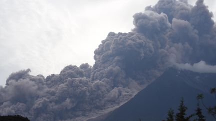 Le Volcan de Feu au Guatemala, le 3 juin 2018. (ORLANDO ESTRADA / AFP)