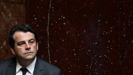 Le député Thierry Solère à l'Assemblée nationale, à Paris, le 12 octobre 2017. (MARTIN BUREAU / AFP)