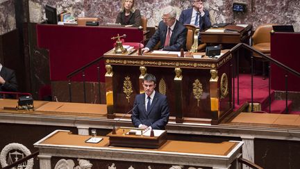 Manuel Valls &agrave; l'Assembl&eacute;e nationale le 21 janvier 2015&nbsp; (  MAXPPP)