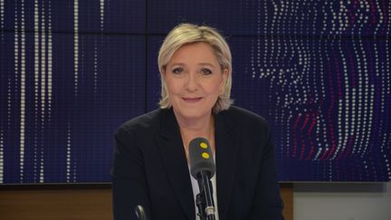 Marine Le Pen. Présidente du Front national (Rassemblement national) et Député de la 11e circonscription du Pas-de-Calais. (JEAN-CHRISTOPHE BOURDILLAT / RADIO FRANCE)