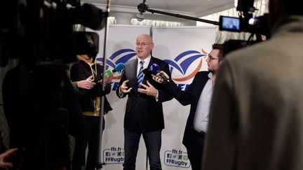 Rugby : point de presse de Bernard Laporte et nomination de Jacques Brunel sélectionneur du XV de France