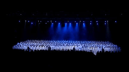 Les Mille Choristes des choeurs de France sur la scène de la Halle Tony Garnier à Lyon 
 (France3 / Culturebox)