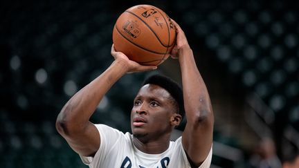 Le basketteur&nbsp;Victor Oladipo joueur des Indiana Pacers. (BRIAN MUNOZ / GETTY IMAGES NORTH AMERICA)